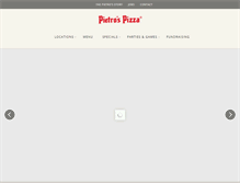 Tablet Screenshot of pietrosrestaurants.com